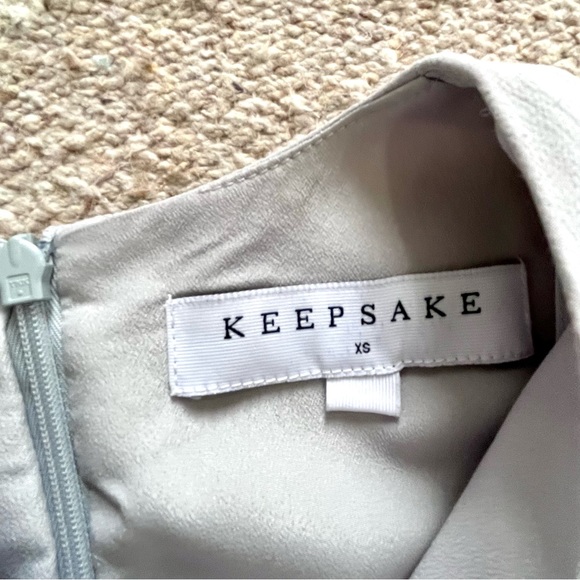 Keepsake Believer Cold Shoulder Mini Dress in Pale Gray XS - Picture 15 of 16